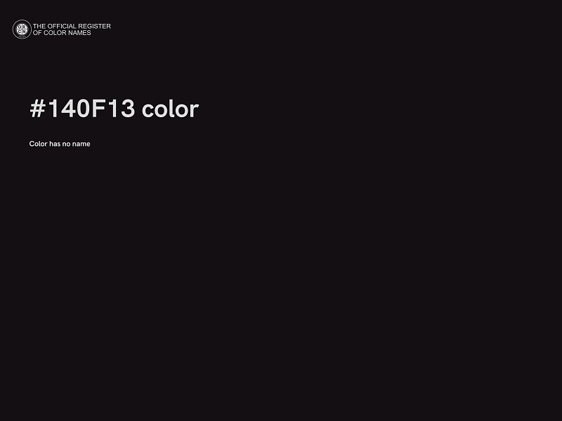 #140F13 color image