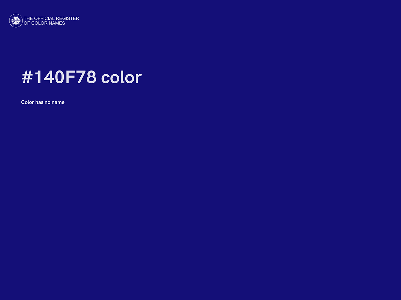 #140F78 color image
