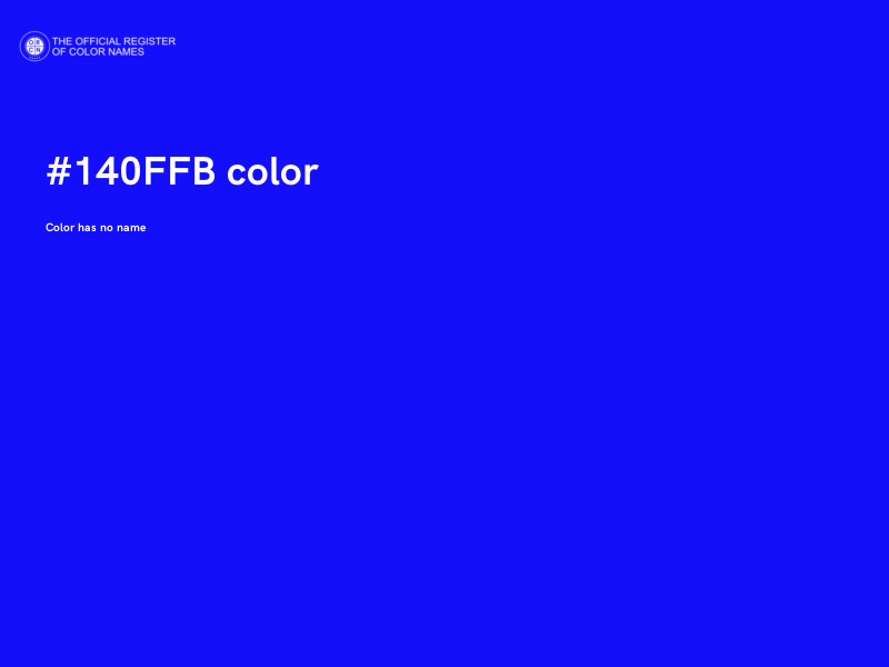 #140FFB color image