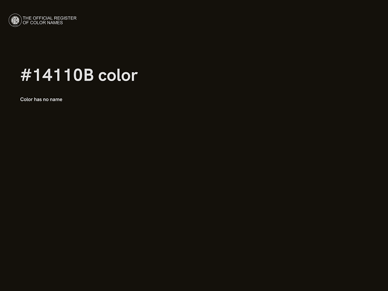 #14110B color image