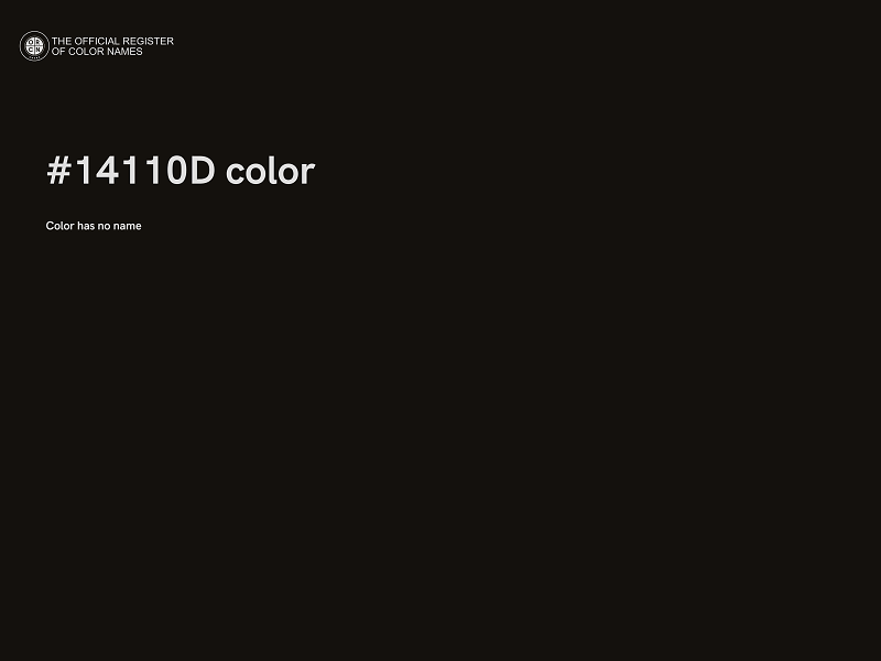 #14110D color image