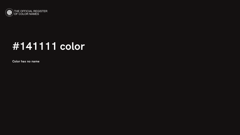 #141111 color image