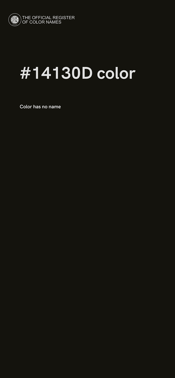 #14130D color image
