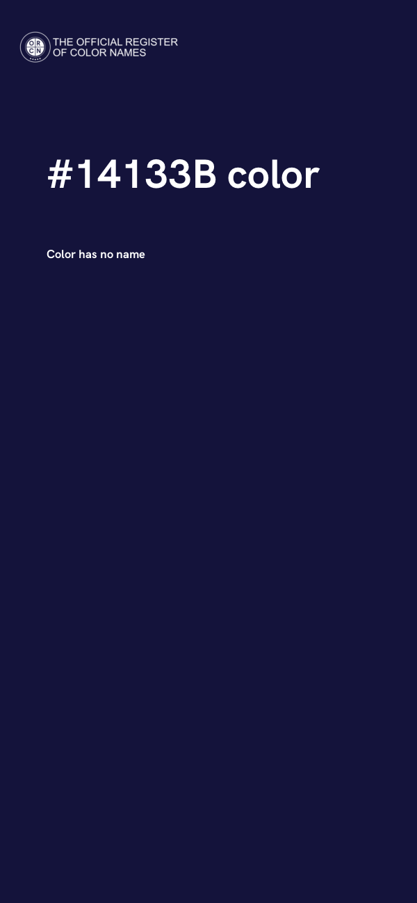 #14133B color image