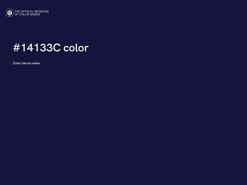 #14133C color image