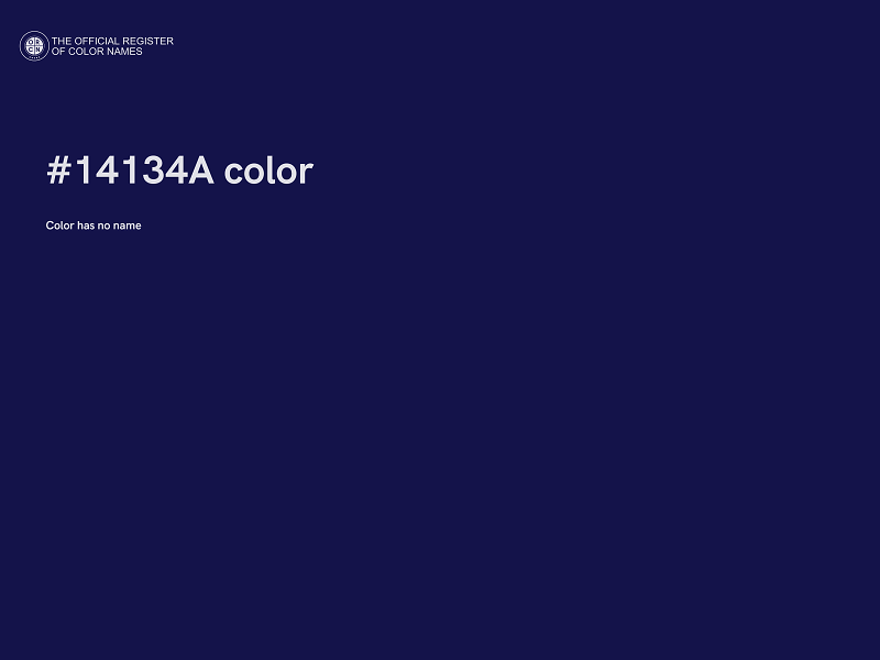 #14134A color image