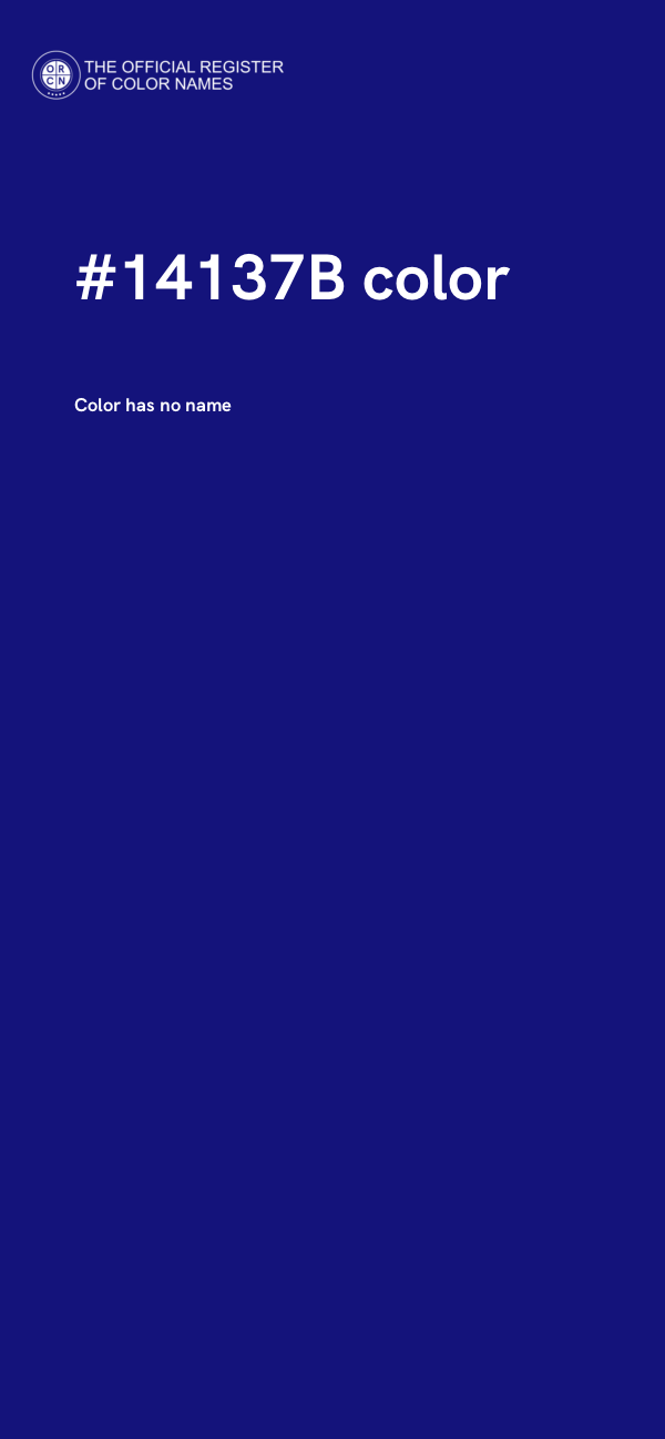 #14137B color image