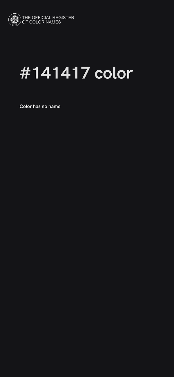 #141417 color image