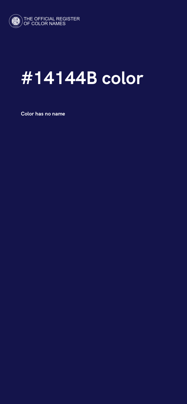 #14144B color image