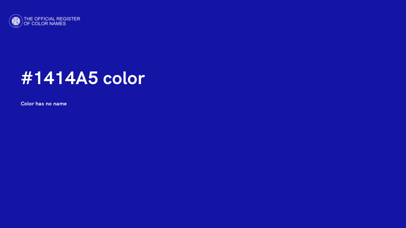 #1414A5 color image