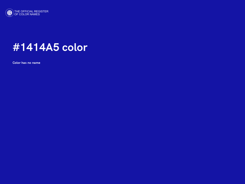 #1414A5 color image