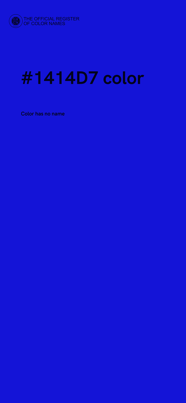 #1414D7 color image