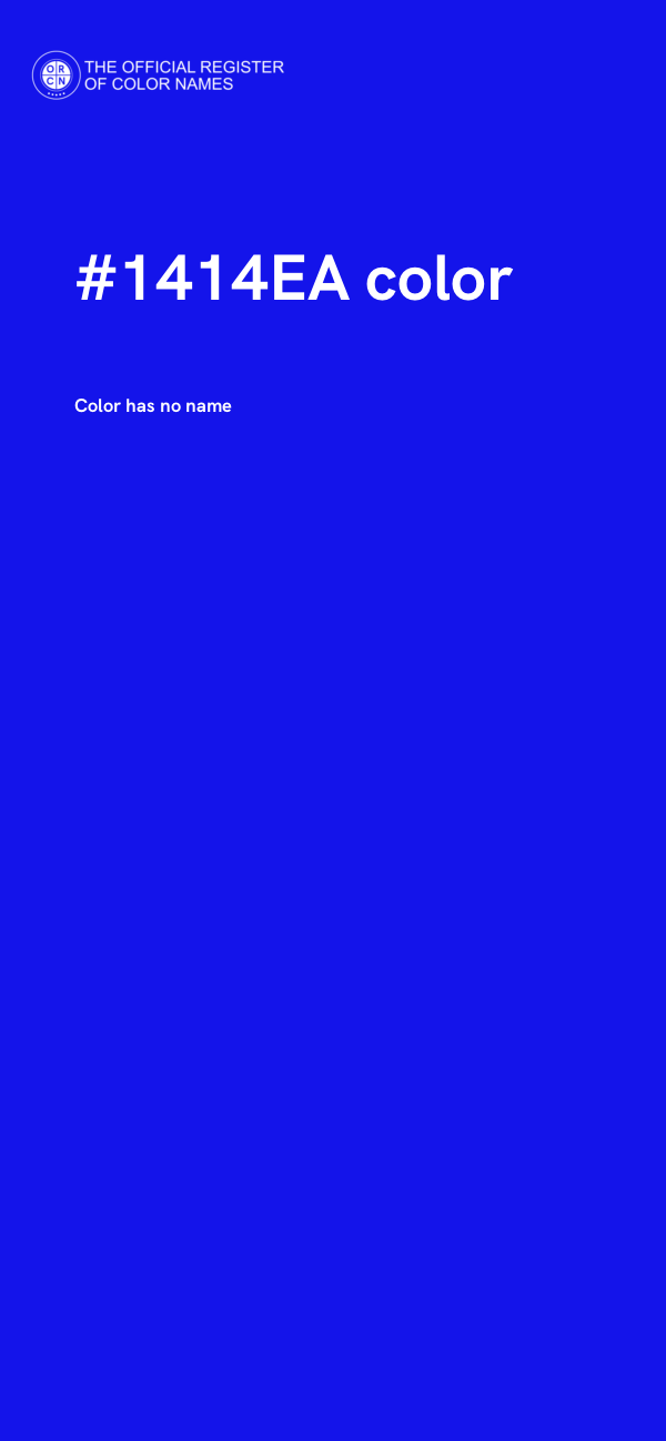 #1414EA color image