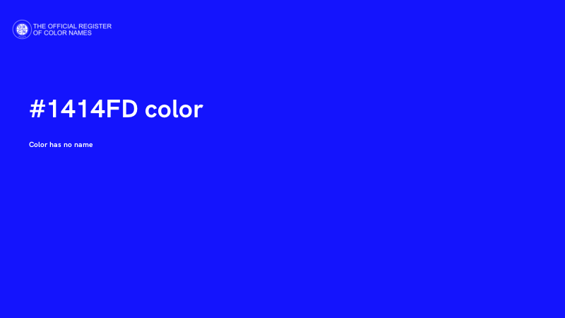 #1414FD color image