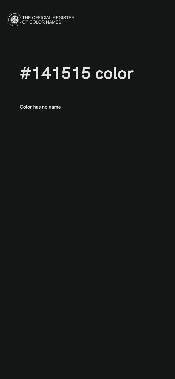 #141515 color image