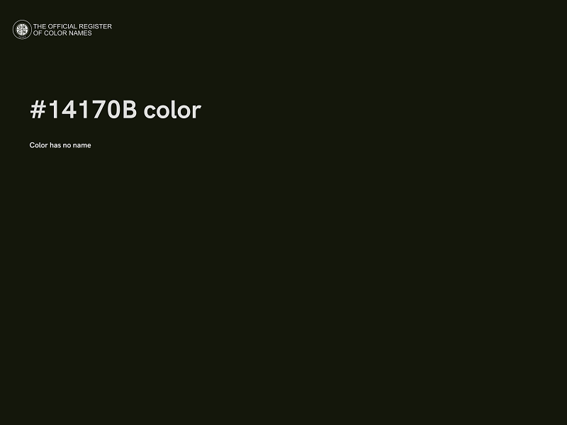 #14170B color image