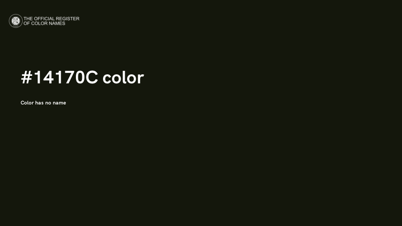 #14170C color image