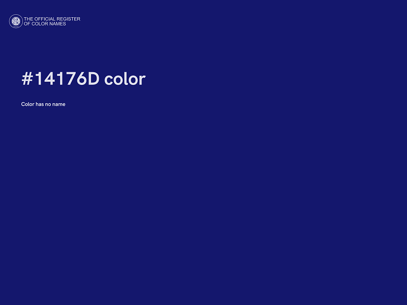 #14176D color image
