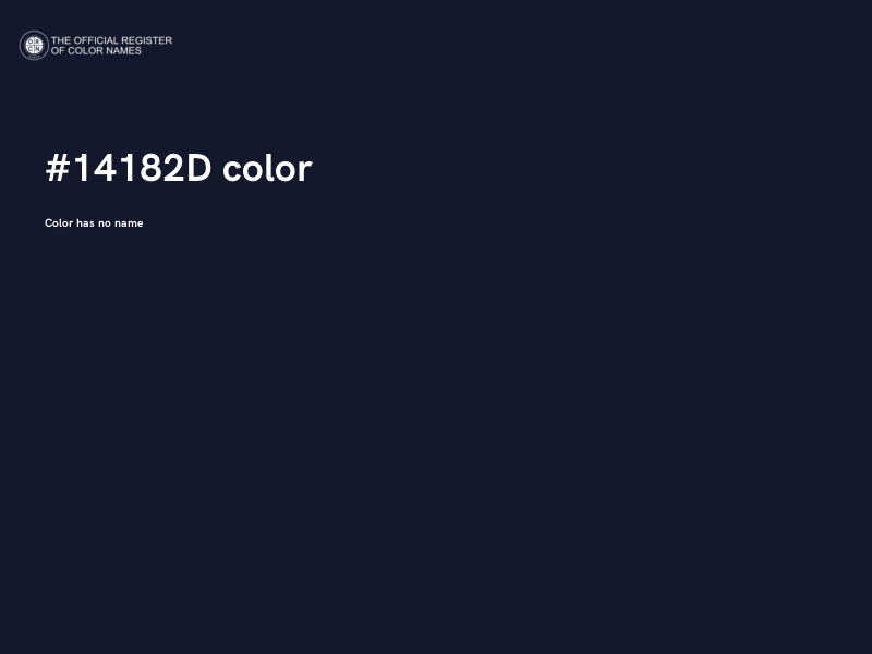 #14182D color image