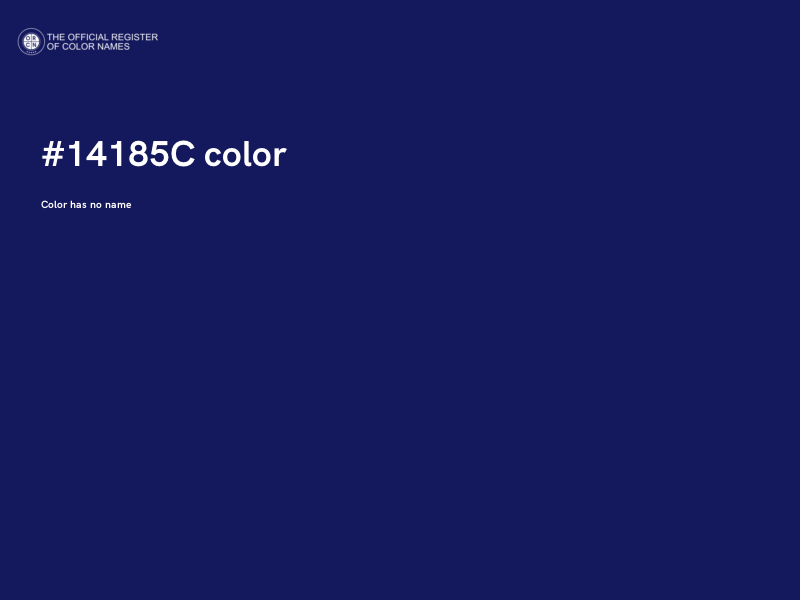 #14185C color image