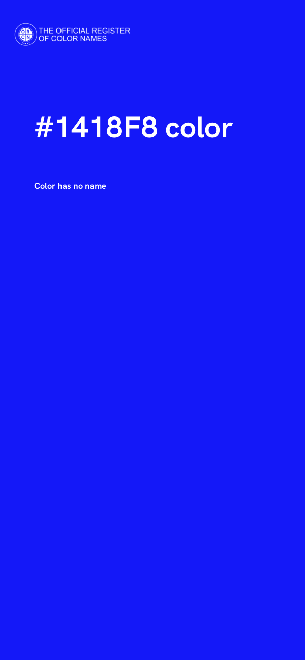#1418F8 color image