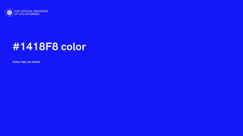 #1418F8 color image