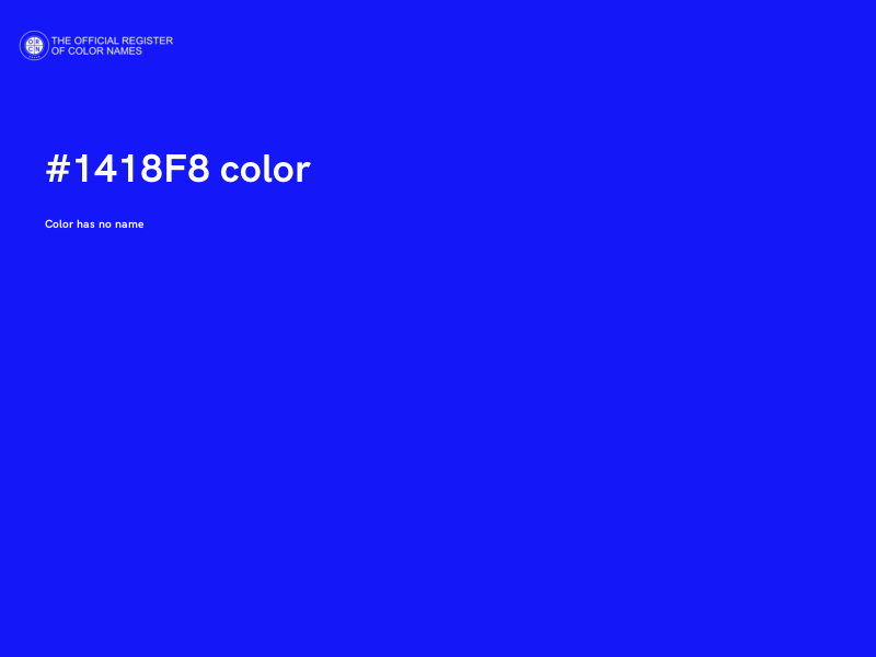 #1418F8 color image