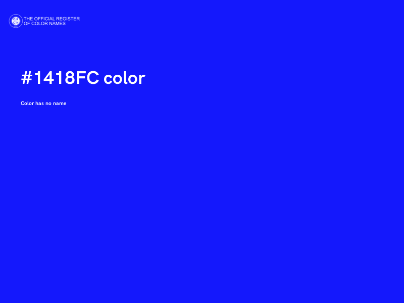 #1418FC color image