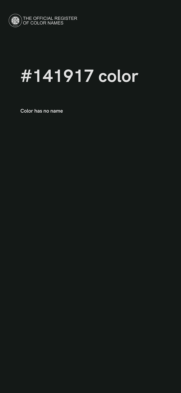 #141917 color image