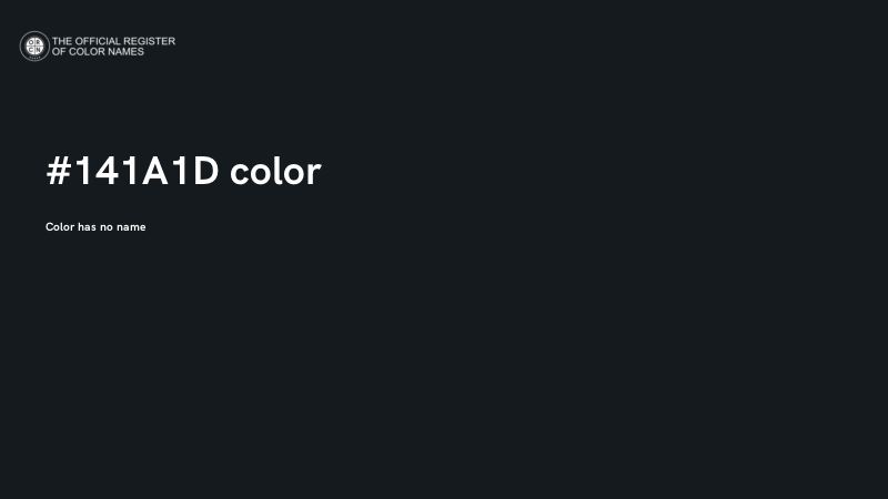 #141A1D color image