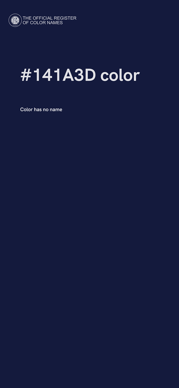 #141A3D color image