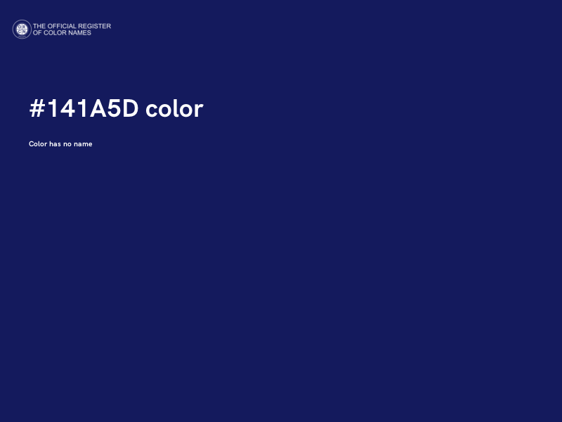 #141A5D color image
