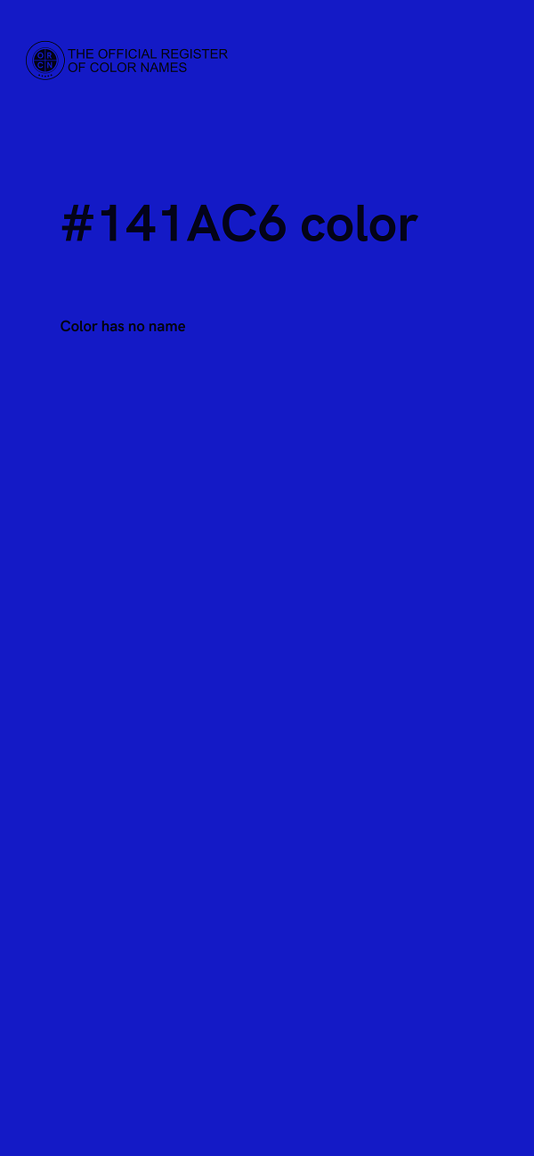 #141AC6 color image