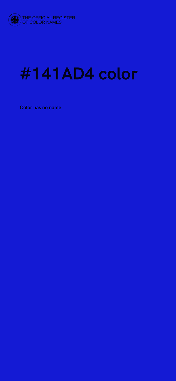 #141AD4 color image
