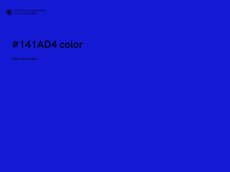 #141AD4 color image