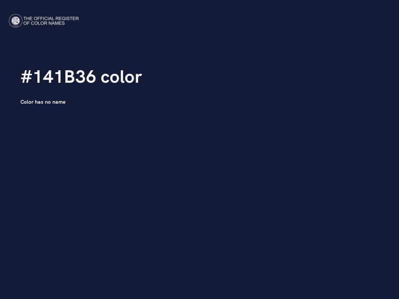 #141B36 color image