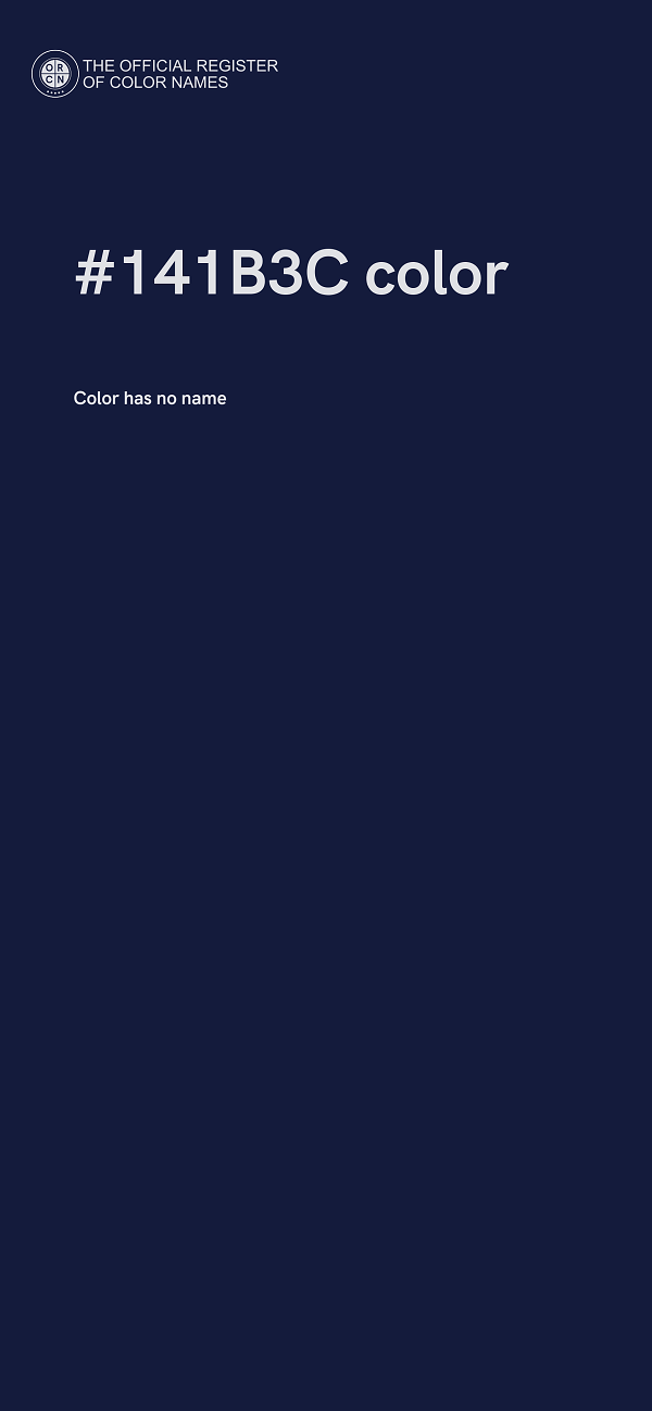 #141B3C color image