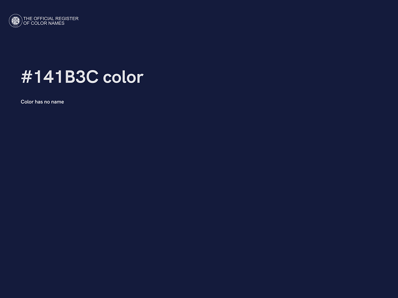 #141B3C color image