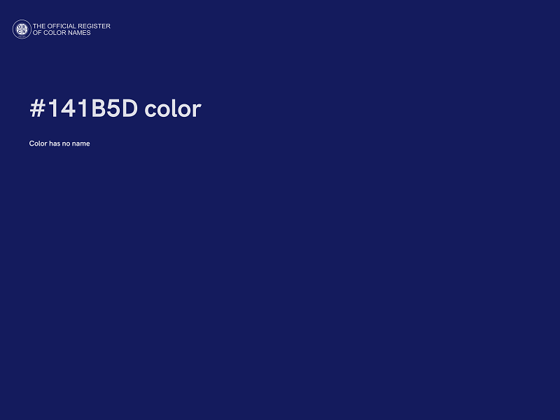 #141B5D color image