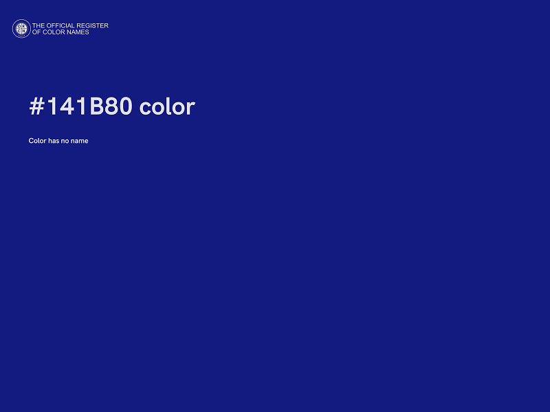 #141B80 color image