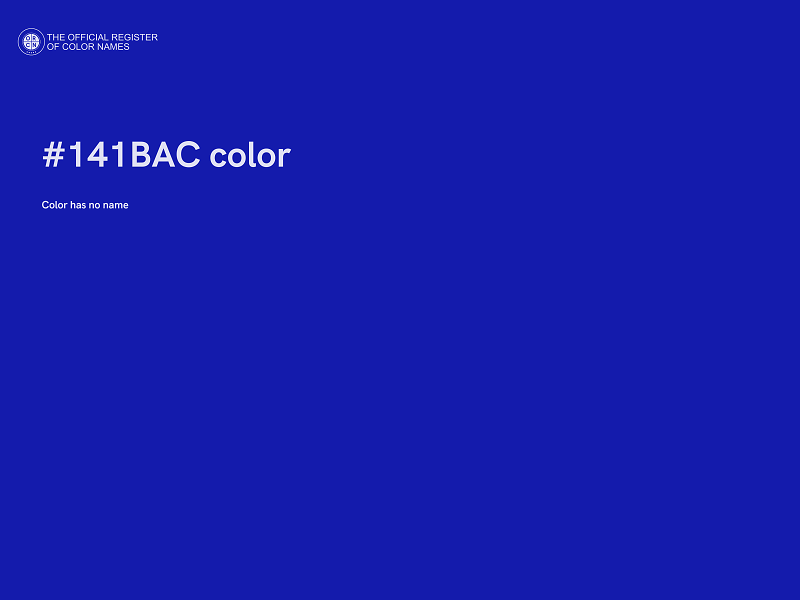 #141BAC color image