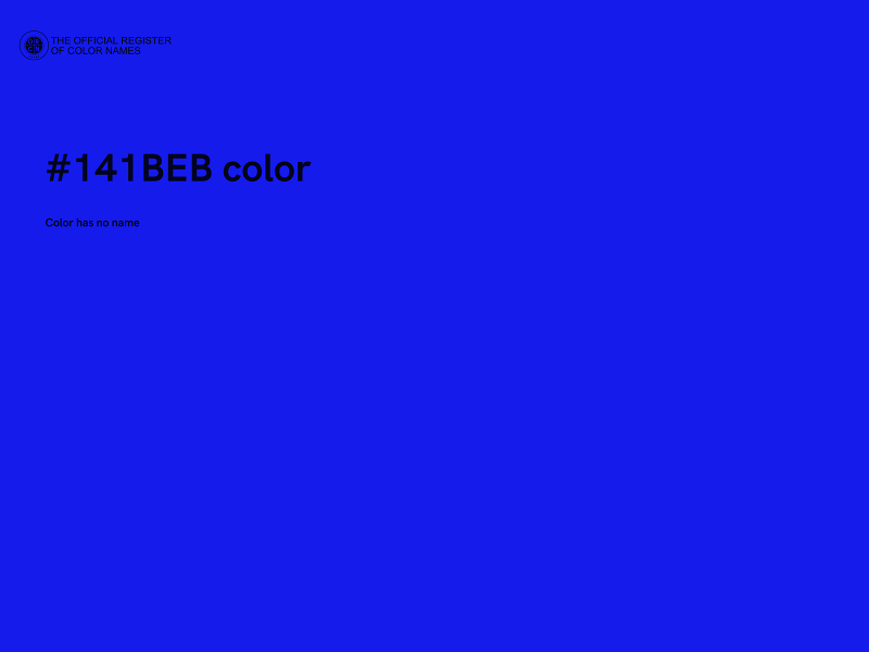 #141BEB color image