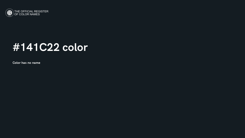 #141C22 color image