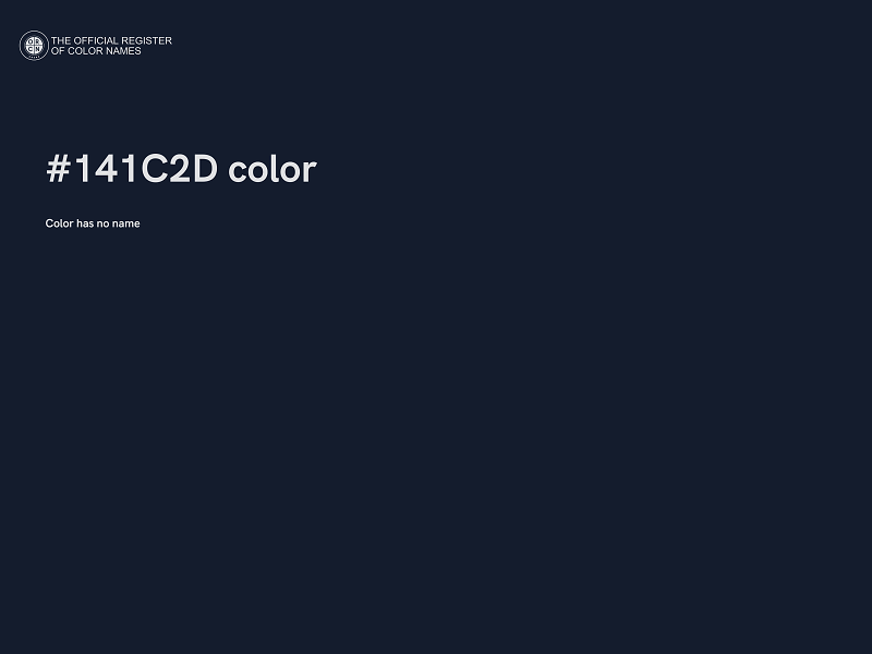 #141C2D color image