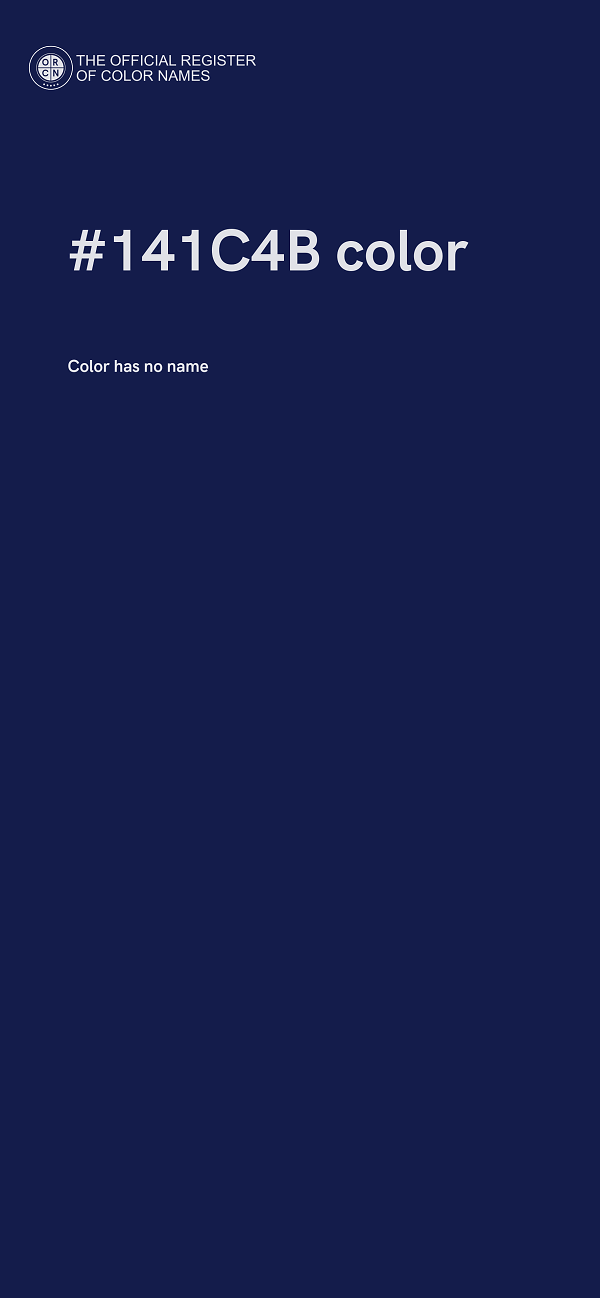 #141C4B color image