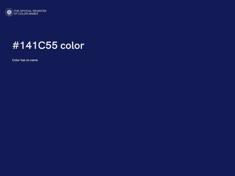 #141C55 color image