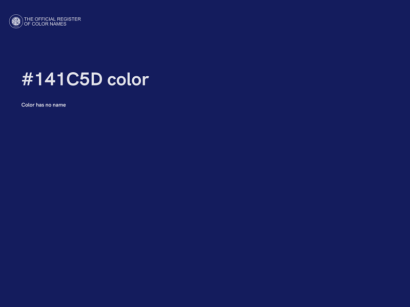 #141C5D color image