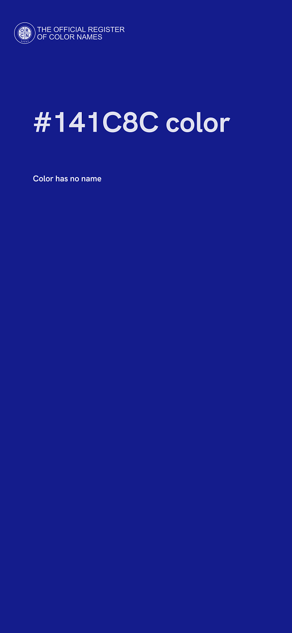 #141C8C color image