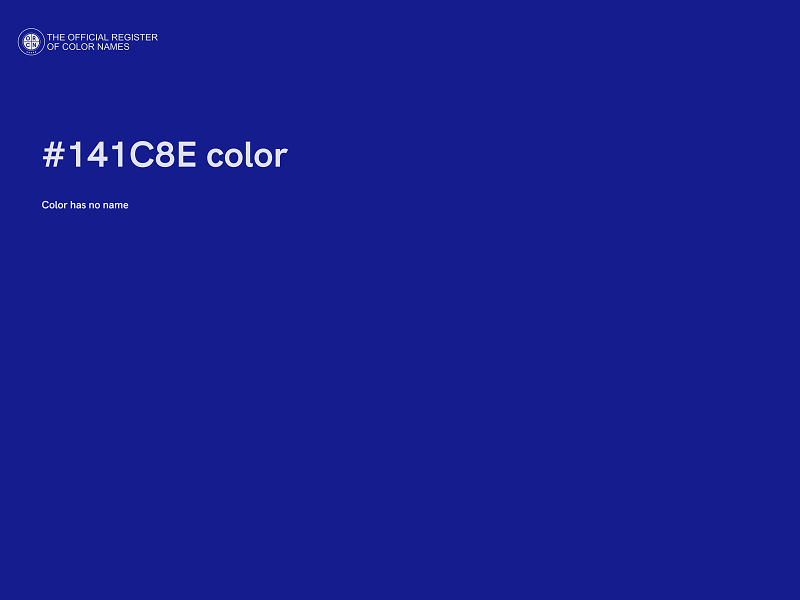 #141C8E color image