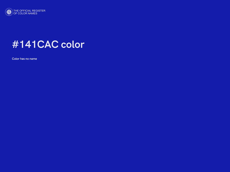 #141CAC color image